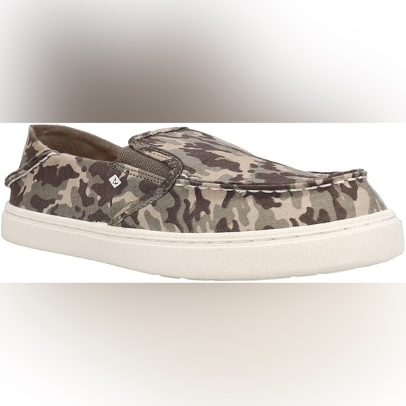 NEW Boys Sperry Shoes | Salty Washable Moccasin - Camo | Size 6 - Picture 3 of 6
